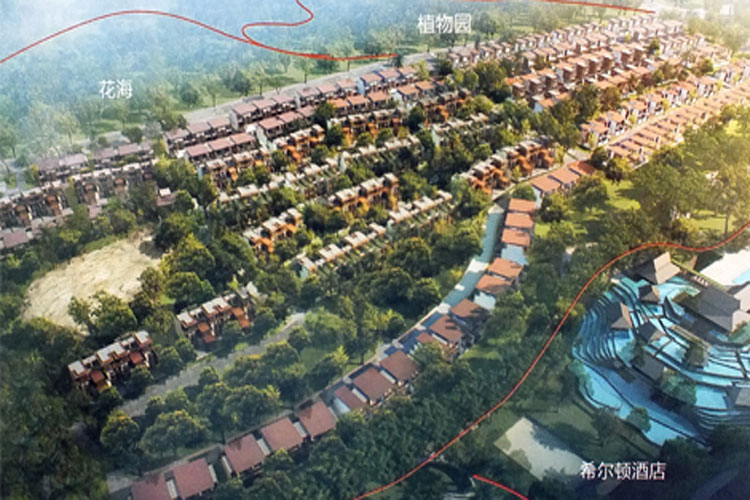 鲁能山海天鸟瞰图