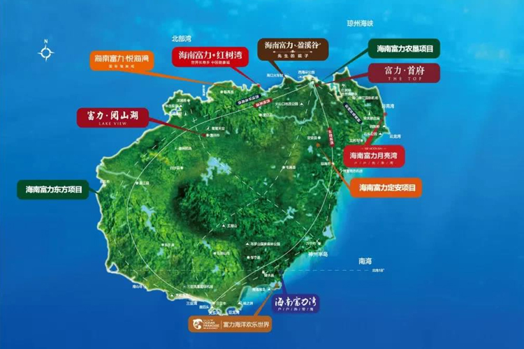 海南富力岛图