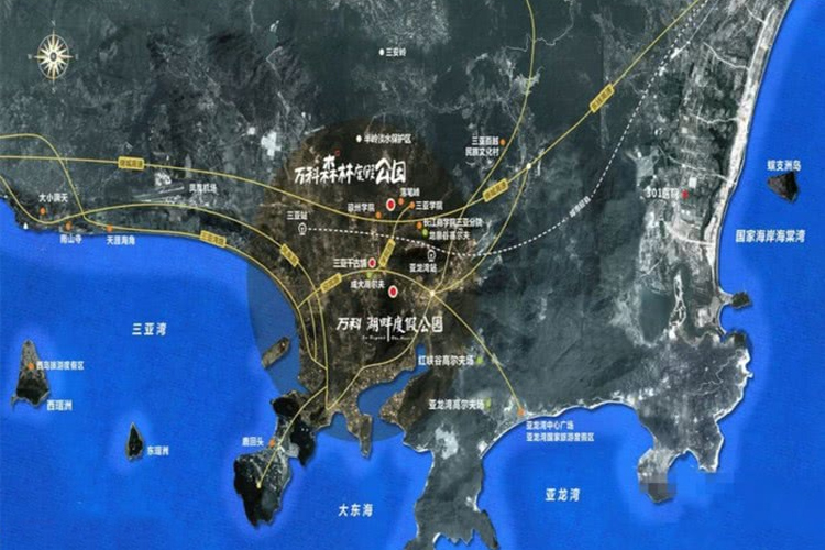 万科森林度假公园区位图