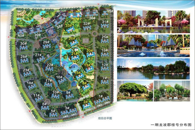 一期龙波郡楼号效果图