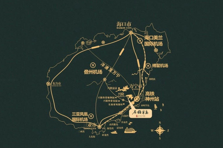 石梅半岛区位图
