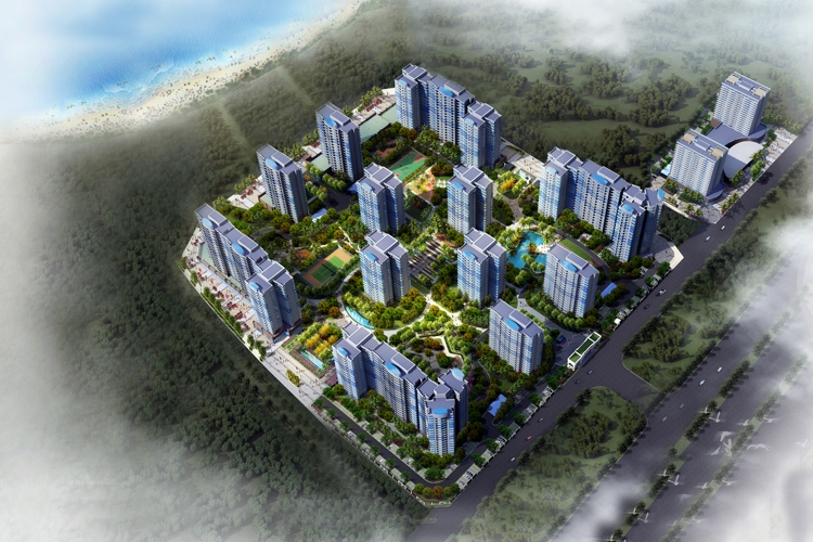 东汇西海岸鸟瞰图