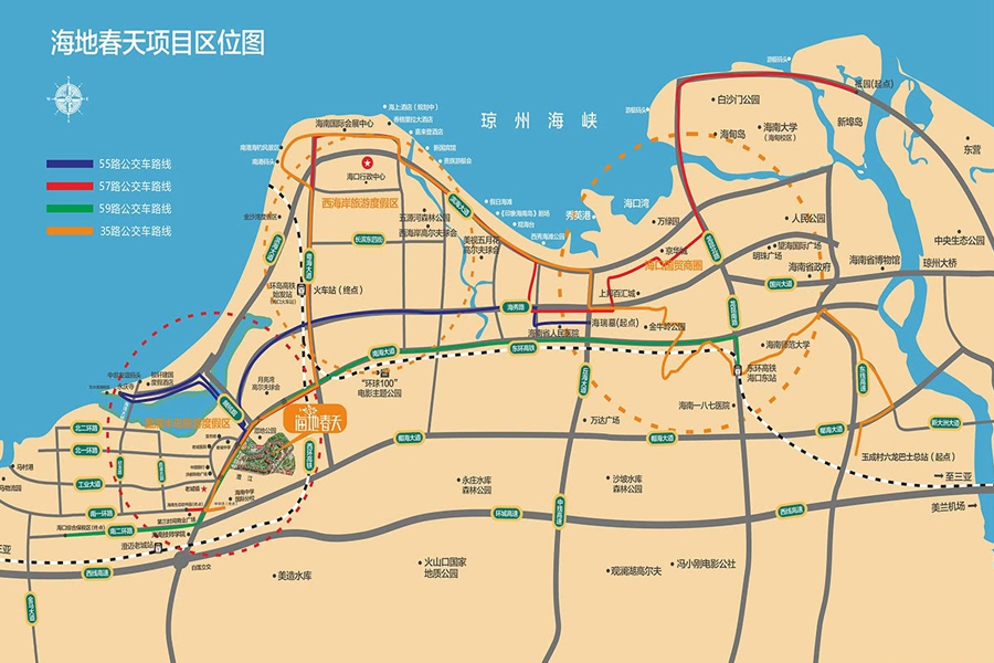 海地春天-区位图
