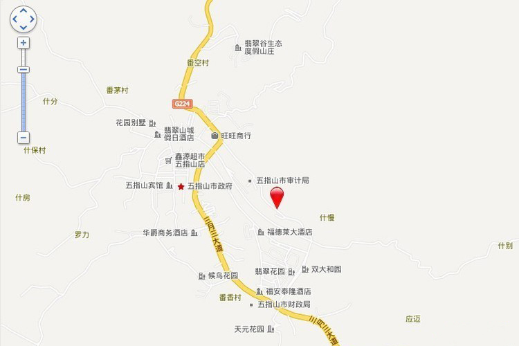 卓达山水青城区位图