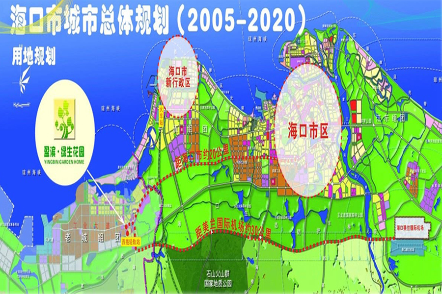 盈滨绿生花园区位图