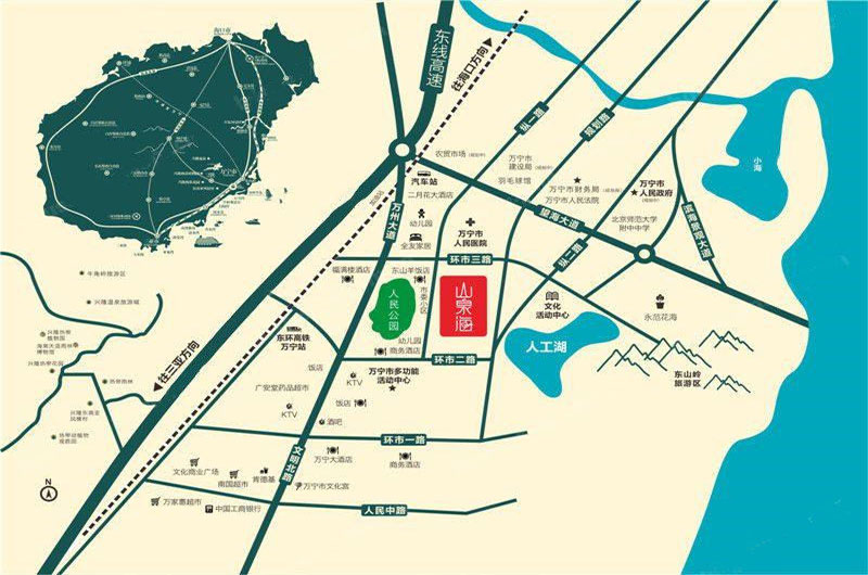 凯德山泉海区位图