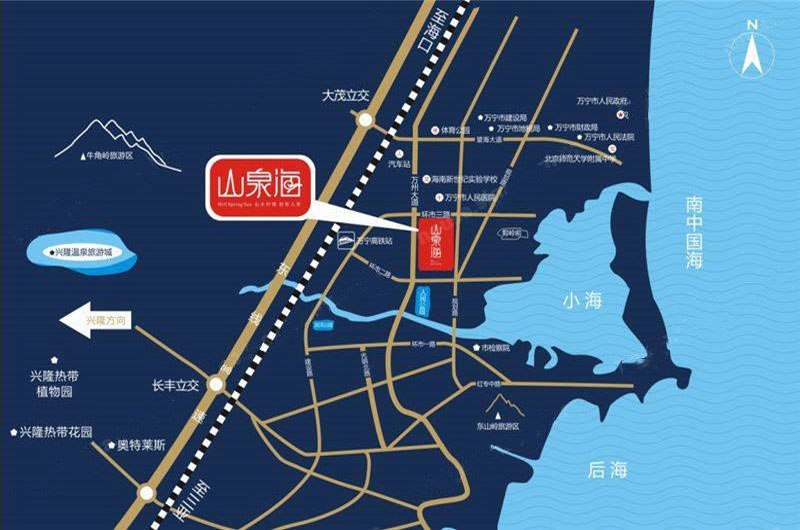 凯德山泉海区位图