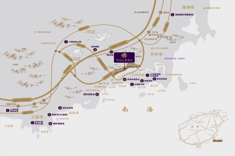 国安七星海岸区位图