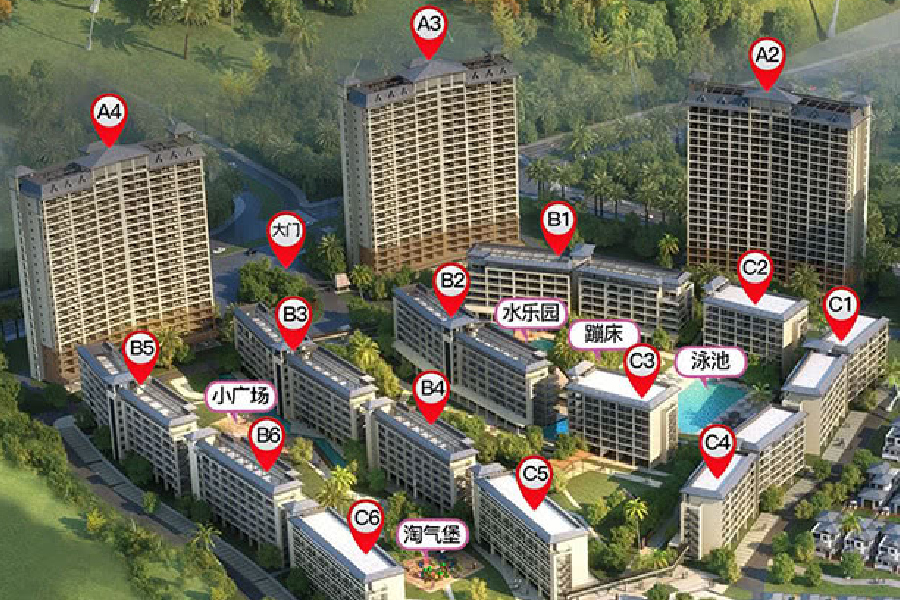 金月湾椰海小镇效果图