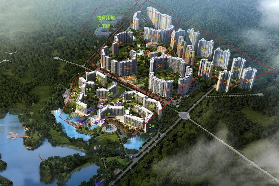 万科森林度假公园-鸟瞰图