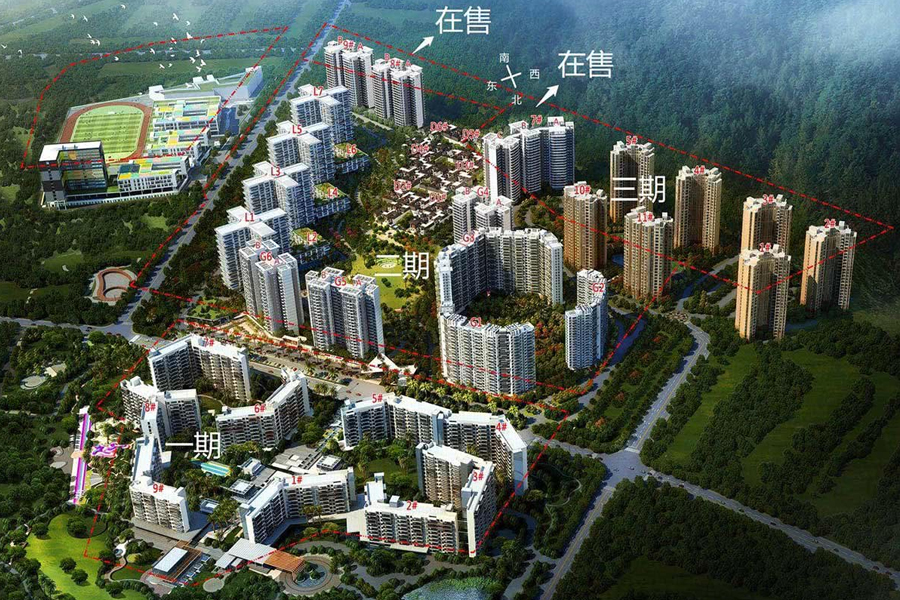 万科森林度假公园-鸟瞰图
