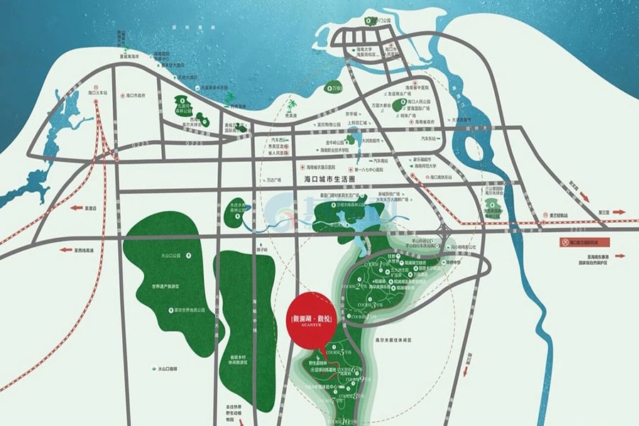 观澜湖片区-区位图