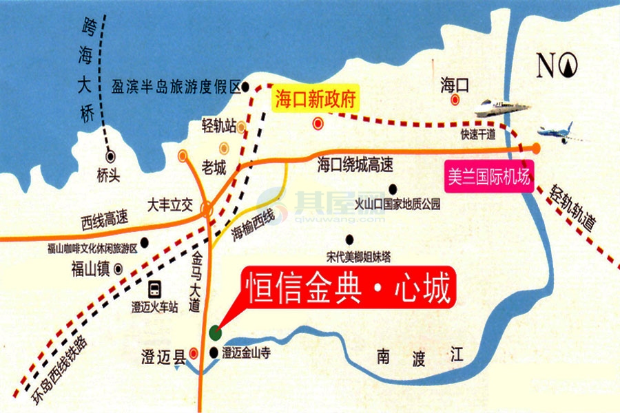 恒信金典心城-区位图