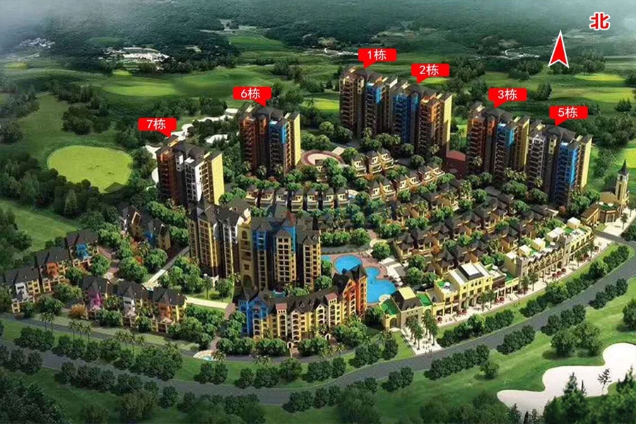 意大利小镇-楼号分布图