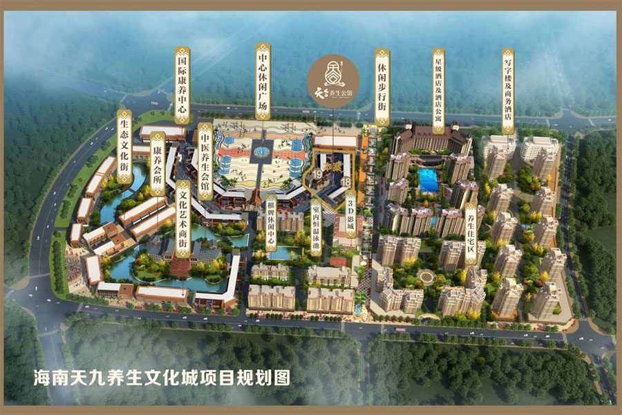 天九养生文化城-项目规划图