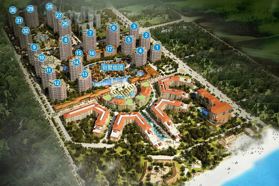 白金海岸-鸟瞰图