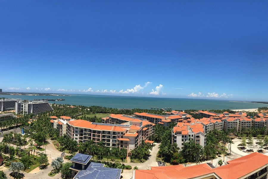 文昌白金海岸实景图