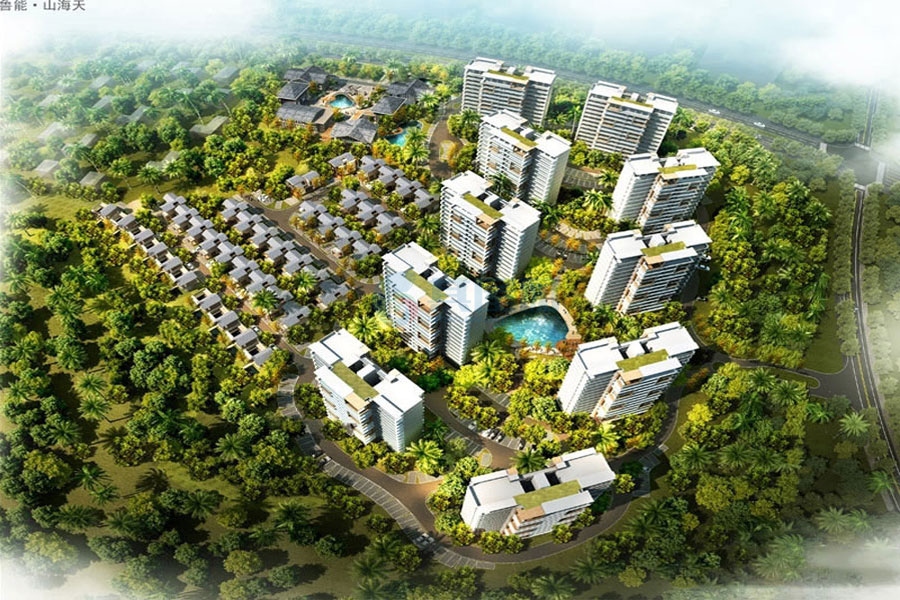 鲁能山海天-淇水湾1号鸟瞰图