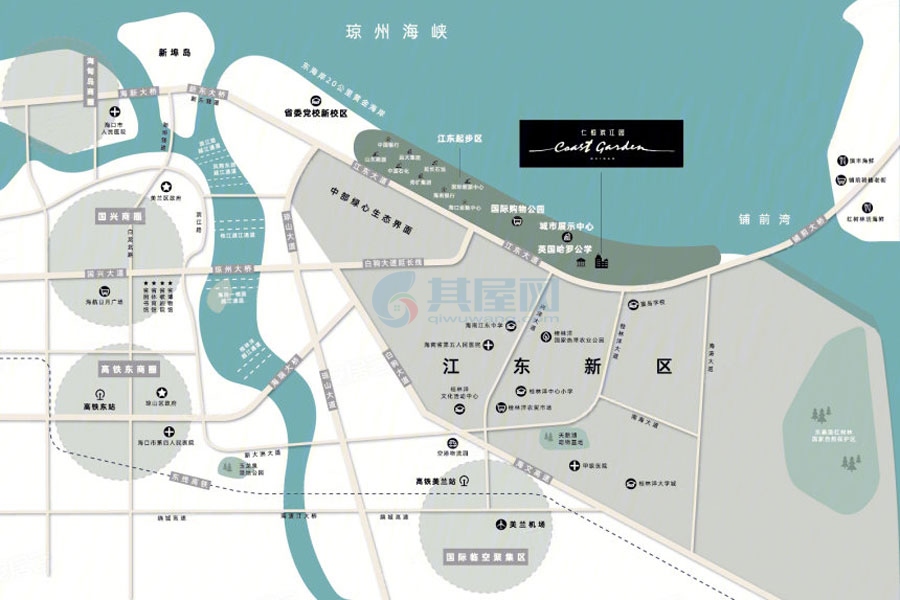 仁恒滨江园-区位图