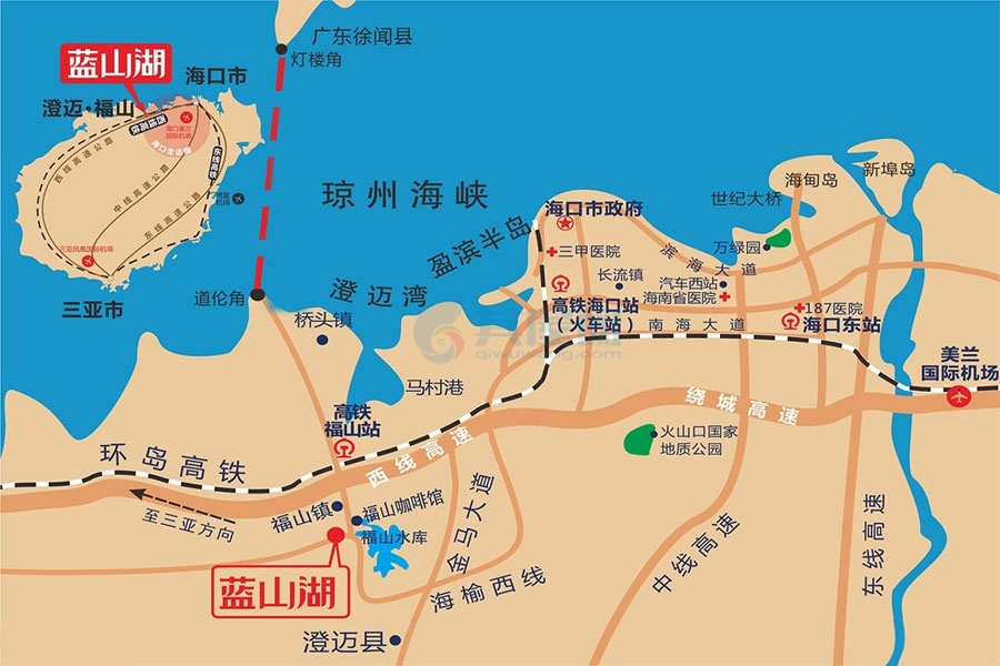 蓝山湖-区位图