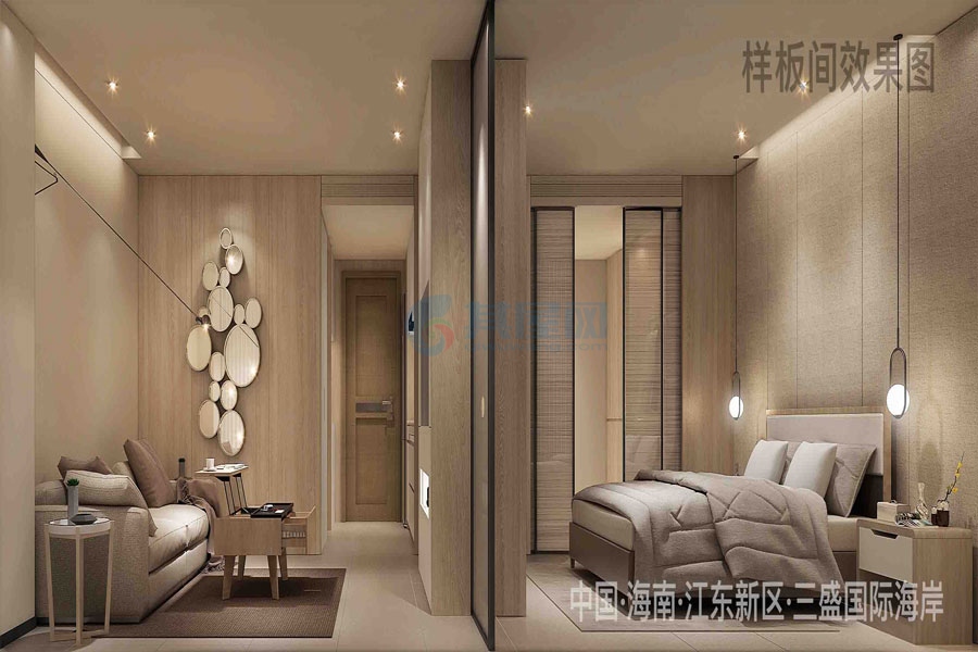 三盛国际海岸-B户型精装效果图