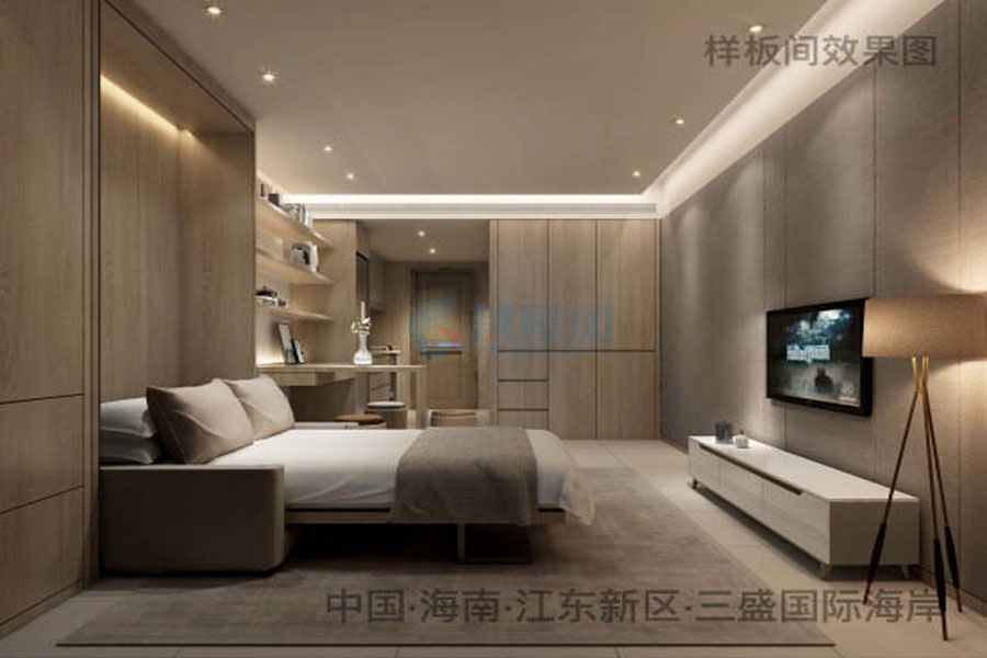 三盛国际海岸-A户型精装效果图
