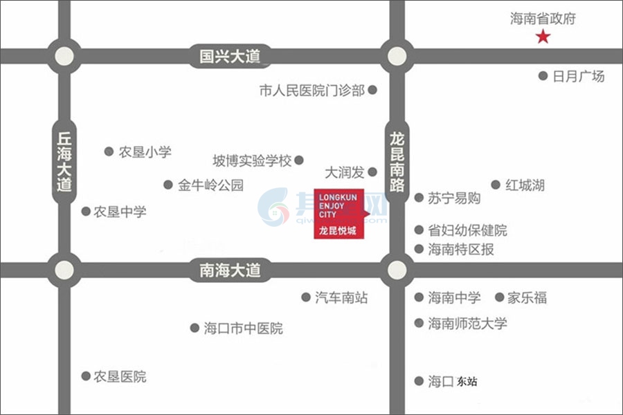 龙昆悦城-区位图
