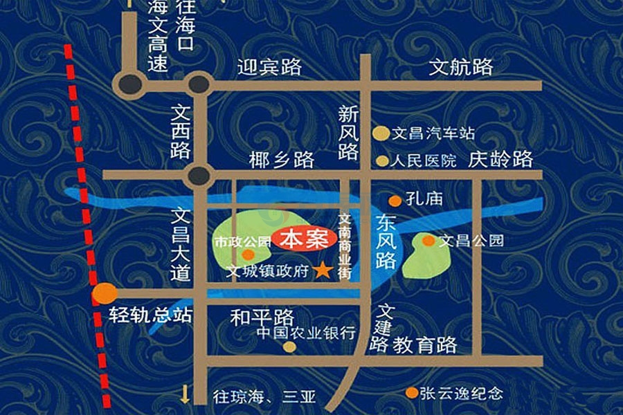 椰林小筑-区位图1