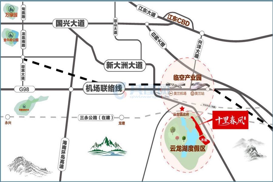 海口十里春风-区位图